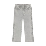 Daily Seven Denim Wide Fit Embossing Light Grey Denim