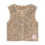 Daily Seven Teddy Gilet Animal Ginger Root