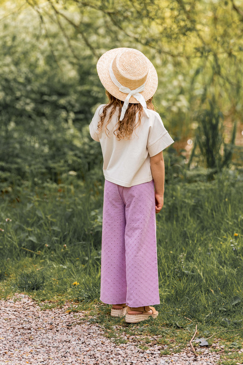 House of Jamie Broidery Culotte Lavender