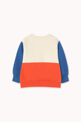 Tinycottons color block sweatshirt light cream