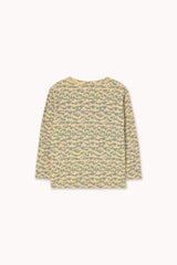 Tinycottons mini apples aop rib tee mellow yellow