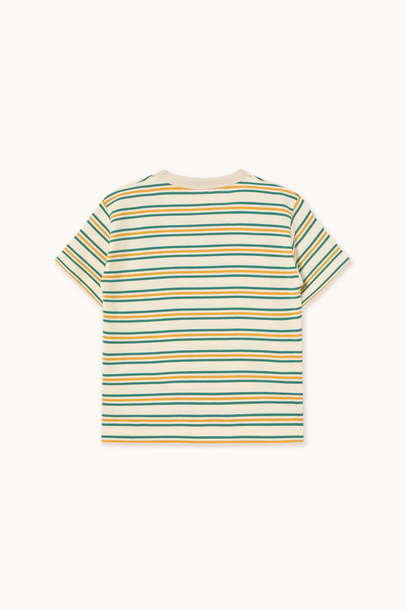 Tinycottons stripes multicolor tee light cream