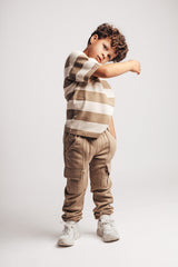 Baje Studio Caude broek Taupe cafe