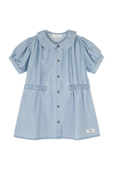 Baje Studio Mirabel jurk Blue denim light