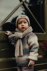 Baje Studio Bern trui Grey melange multicolor