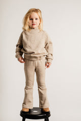 Baje Studio Vouvry flared sweatpants Sand melange multicolor