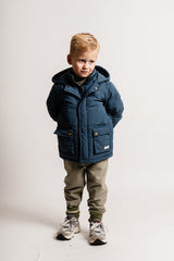 Baje Studio Logan winterjas Blue vintage