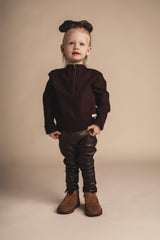 Baje Studio Meza trui Brown choco