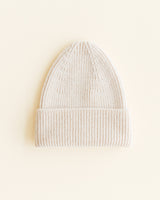 Hvid beanie Fonzie Kids cream