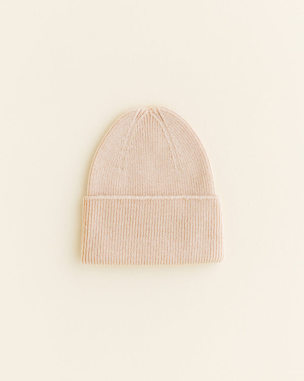 Hvid beanie Fonzie Newborn oat