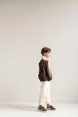 Jenest Cameron polo sweater fondant brown