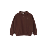 Jenest Cameron polo sweater fondant brown