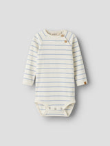 Lil' Atelier Baby Kail romper Coconut Milk ZEN BLUE