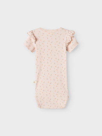 Lil' Atelier Baby Gago Kik romper Peach Blush