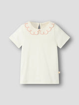 Lil' Atelier Mini Fundo ss slim top Coconut Milk ROSE TAN