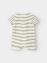Lil' Atelier Baby Tadeo short sleeve jumpsuit Seagrass
