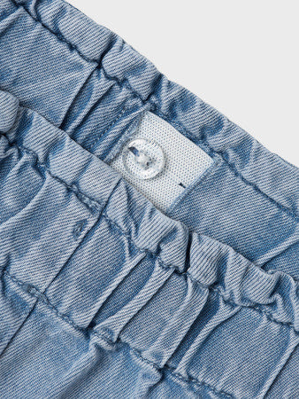 Lil' Atelier Mini Holly denim shorts Medium Blue Denim