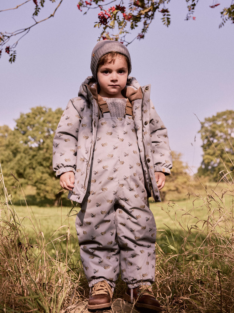 Lil' Atelier Mini Lasnow10 jas Ultimate Grey AIRPLANES