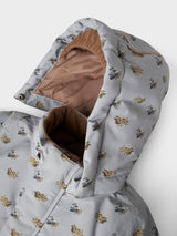 Lil' Atelier Mini Lasnow10 jas Ultimate Grey AIRPLANES