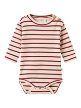 Lil' Atelier Baby Limia romper Turtledove RED DAHLIA