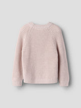 Lil' Atelier Mini Emlen emb knit Hushed Violet