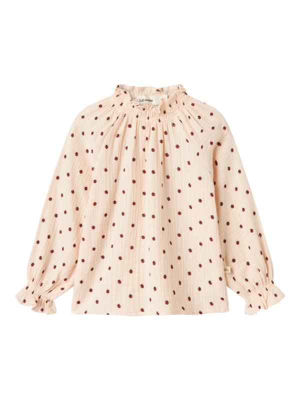 Lil' Atelier Mini Lilia blouse Silver Peony