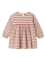 Lil' Atelier Mini Limia jurk Turtledove RED DAHLIA