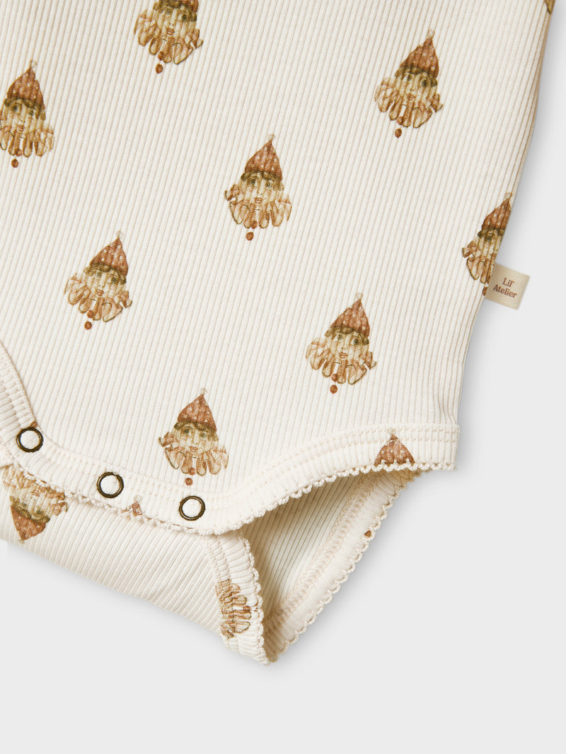 Lil' Atelier Baby Flavo Ege romper Pastel Parchment