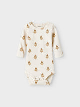 Lil' Atelier Baby Flavo Ege romper Pastel Parchment