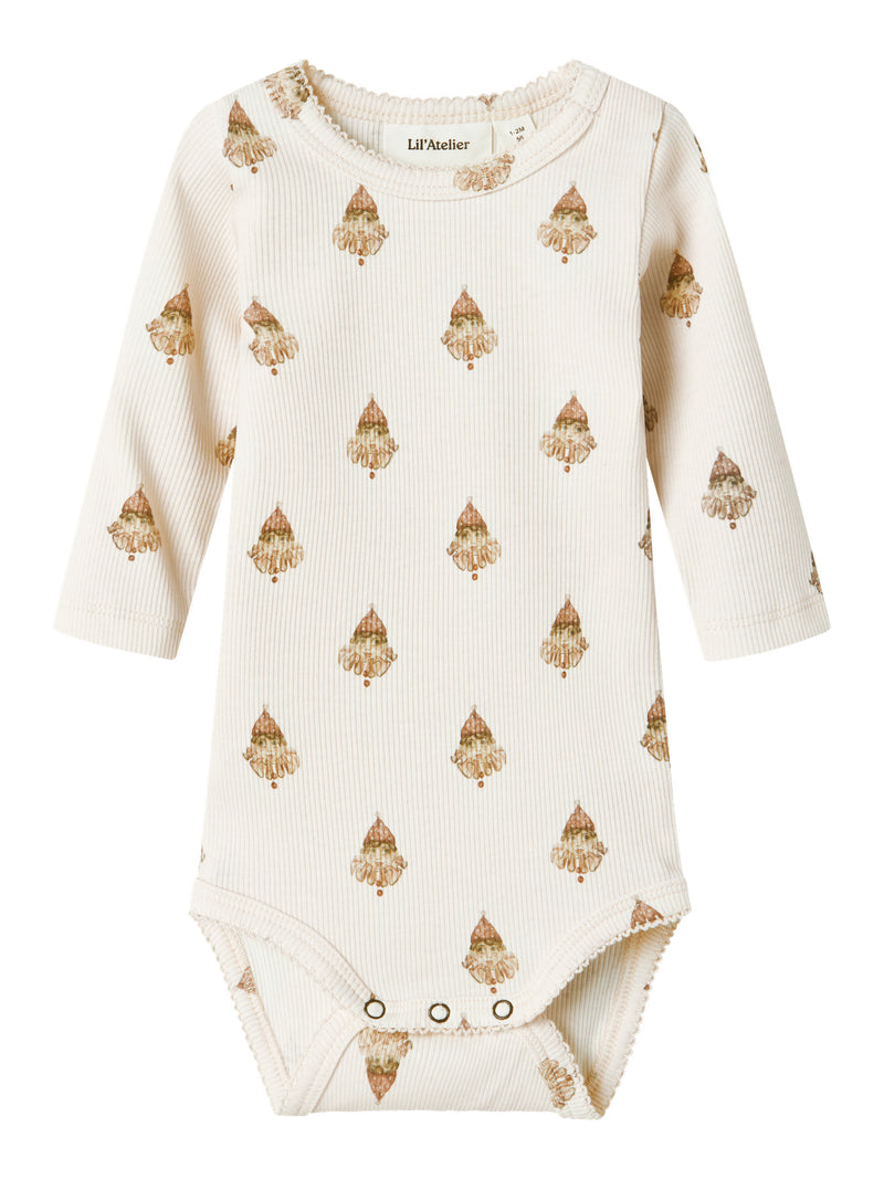 Lil' Atelier Baby Flavo Ege romper Pastel Parchment