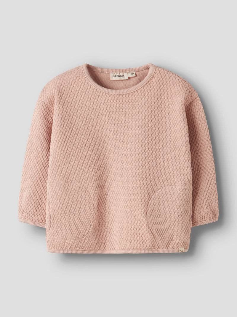 Lil' Atelier Baby Noella sweater Cameo Rose