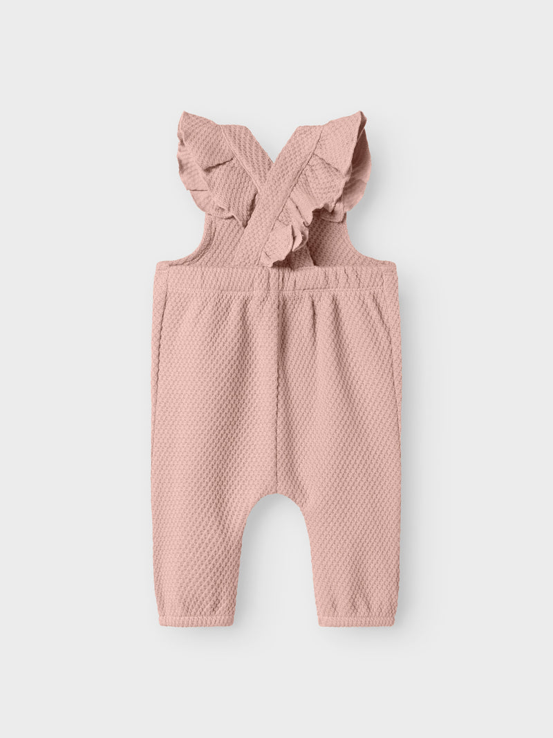 Lil' Atelier Baby Noella overall Cameo Rose