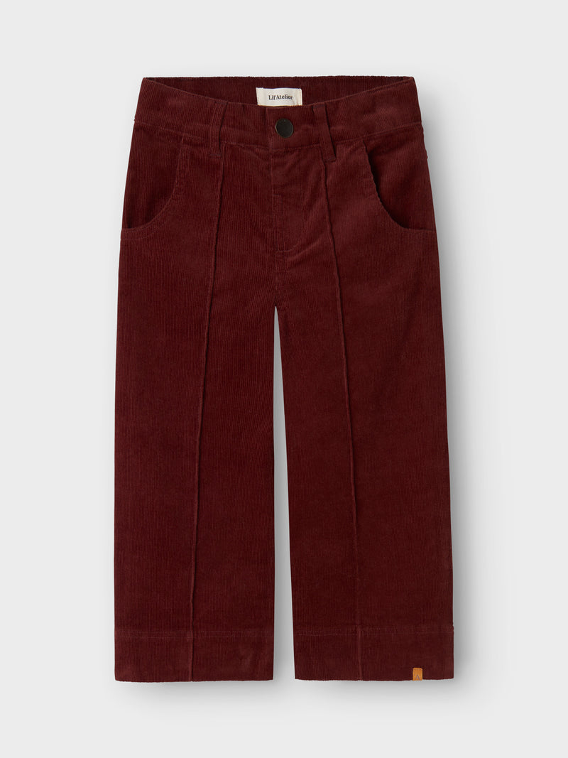 Lil' Atelier Mini Obert wide pants Hot Chocolate