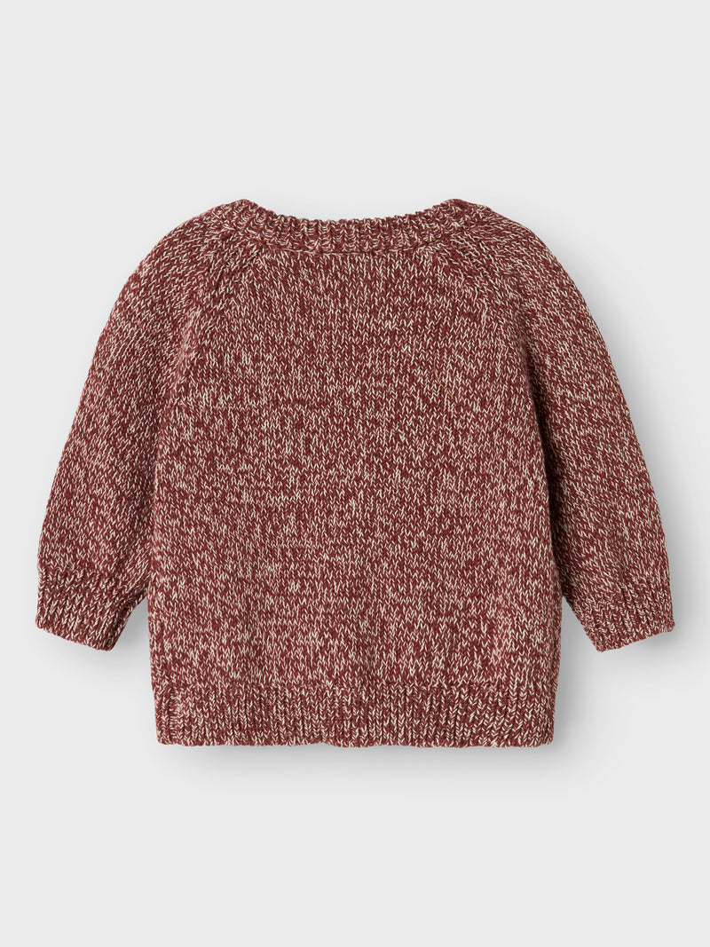 Lil' Atelier Baby Nemo knit vest Hot Chocolate