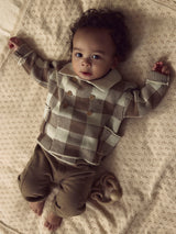 Lil' Atelier Baby London Ras sweatpants Sepia Tint