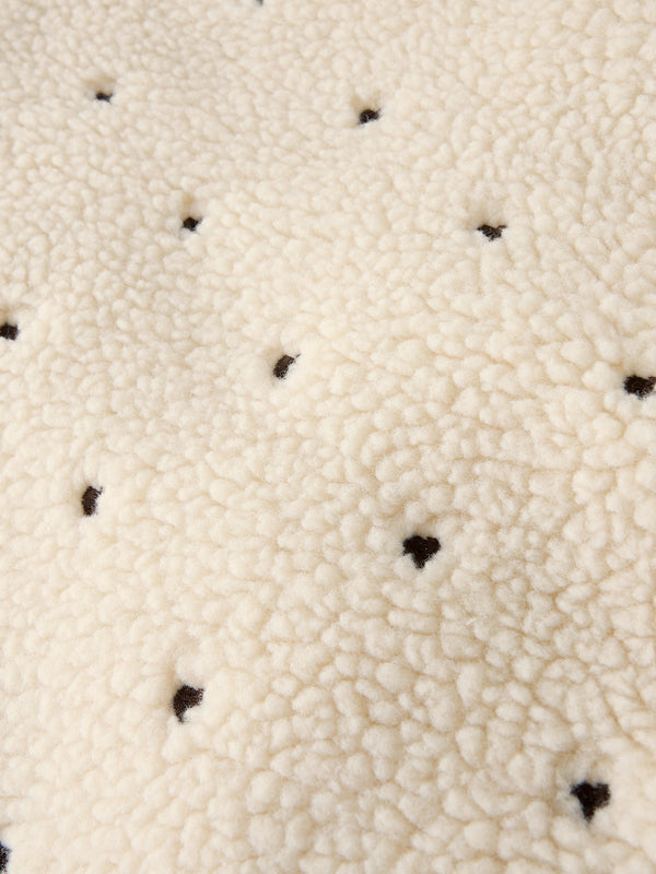 Lil' Atelier Baby Nalo teddy jacket Turtledove HEARTS EMB