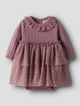 Lil' Atelier Baby Robelle jurk Nostalgia Rose