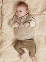 Lil' Atelier Baby Rokko spencer Oxford Tan MELANGE