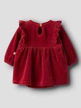 Lil' Atelier Baby Saga Sag jurk Red Dahlia