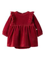 Lil' Atelier Baby Saga Sag jurk Red Dahlia