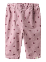 Lil' Atelier Baby Somba Cord broek Violet Ice DOTS