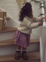 Lil' Atelier Mini Somba Cord rok Violet Ice DOTS