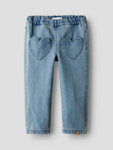 Lil' Atelier Mini Lulia loose jeans Medium Blue Denim