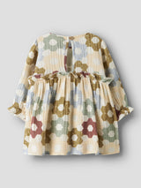 Lil' Atelier Baby Talia jurk Coconut Milk