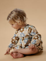 Lil' Atelier Baby Talia jurk Coconut Milk