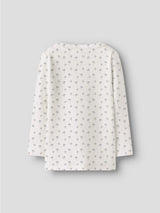 Lil' Atelier Mini Gayo Sag shirt Coconut Milk Bell Flower