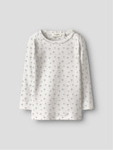 Lil' Atelier Mini Gayo Sag shirt Coconut Milk Bell Flower