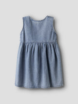 Lil' Atelier Mini Taya jurk Medium Blue Denim