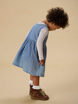Lil' Atelier Mini Taya jurk Medium Blue Denim