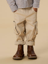 Lil' Atelier Mini Taru Twill broek Irish Cream